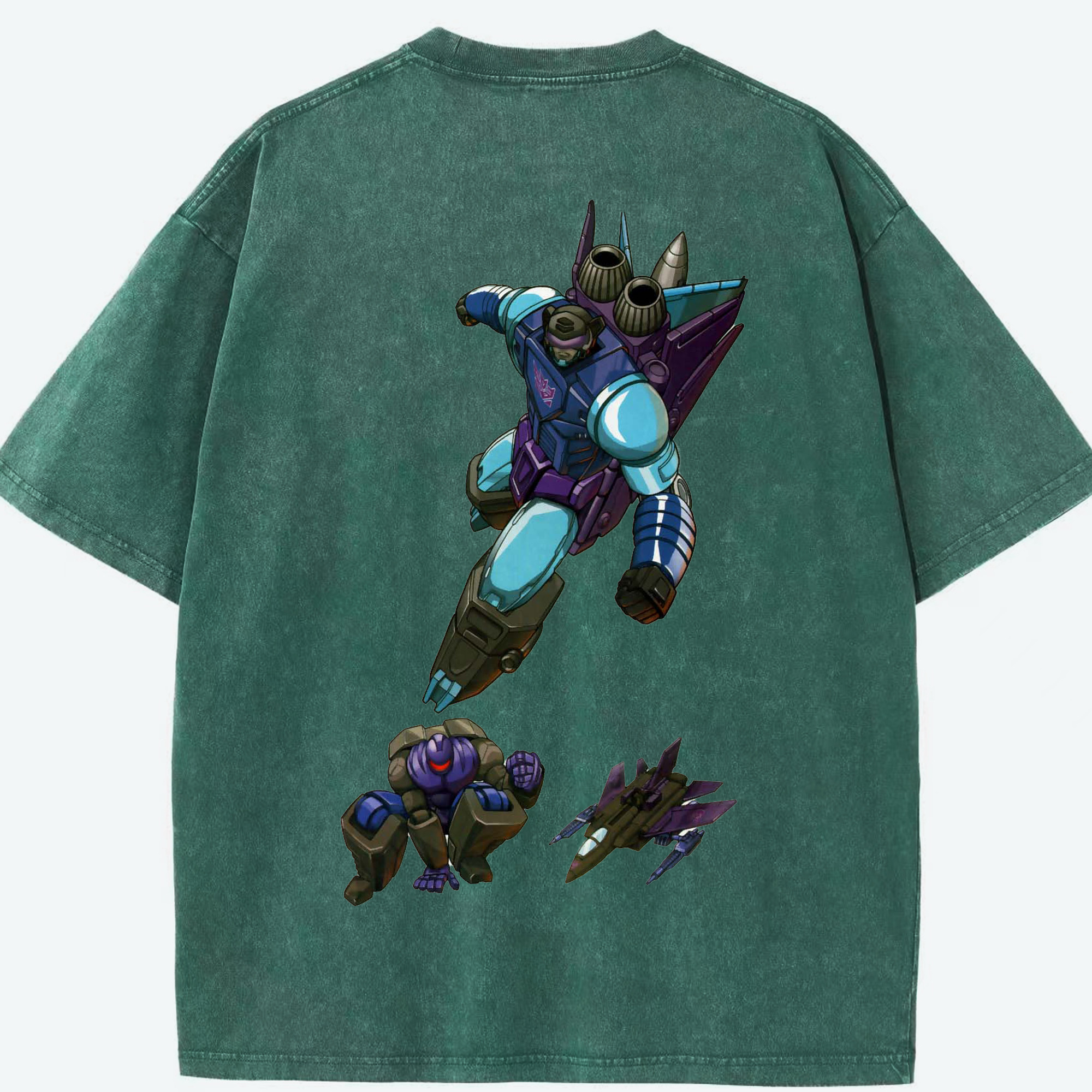 （画像用）  綿100% ヴィンテージ風 半袖Tシャツ（背面プリント）